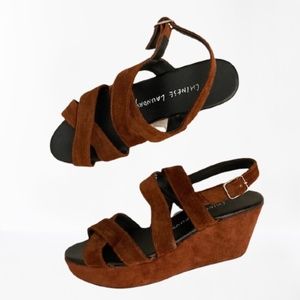 Chinese Laundry Leather Platform Paradox Retro Y2K 90s Style Size 7.5